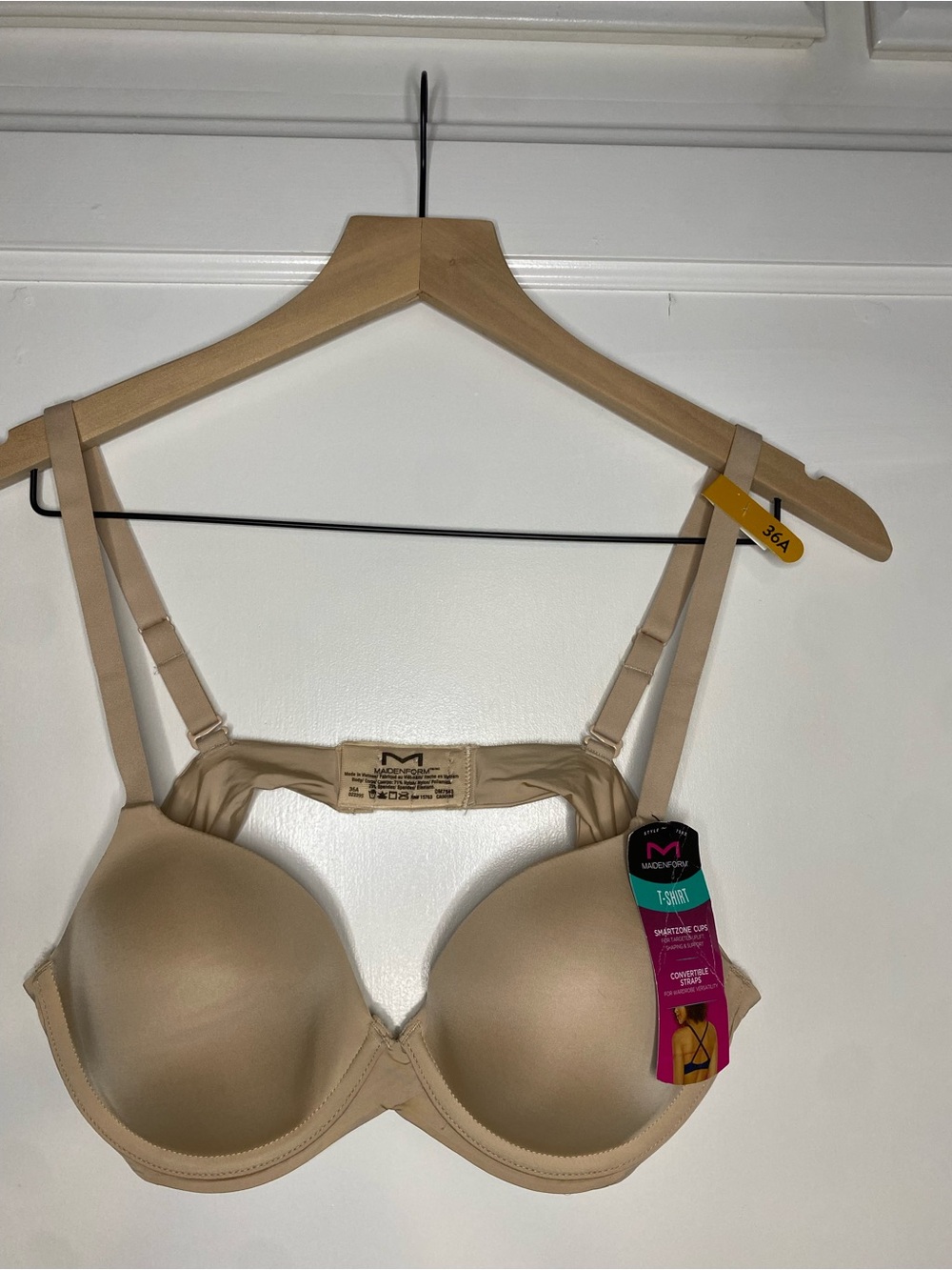 Maidenform Beige T-Shirt Bra - Smooth Underwire Support